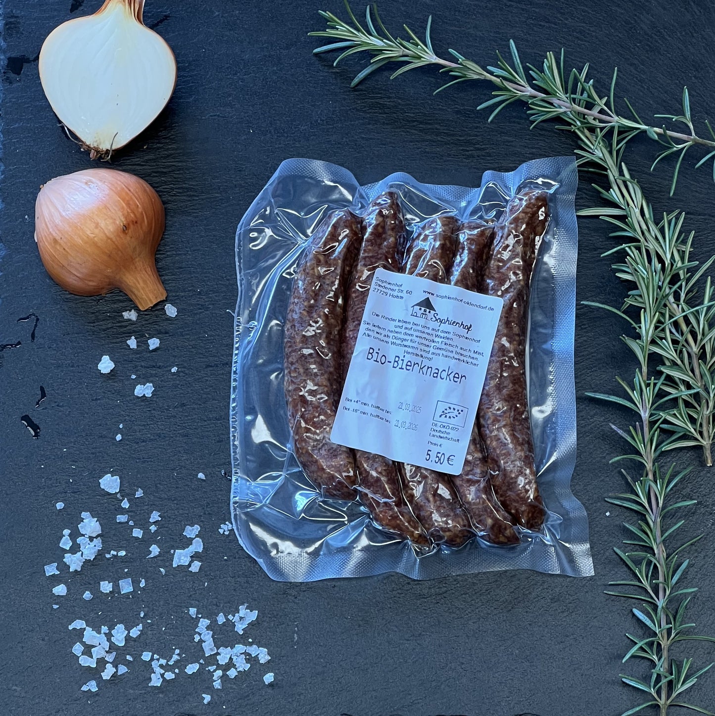 Bio Welsh Black Bierknacker 5 Stk (tiefgefroren) - kurze Haltbarkeit: 16.12.2025