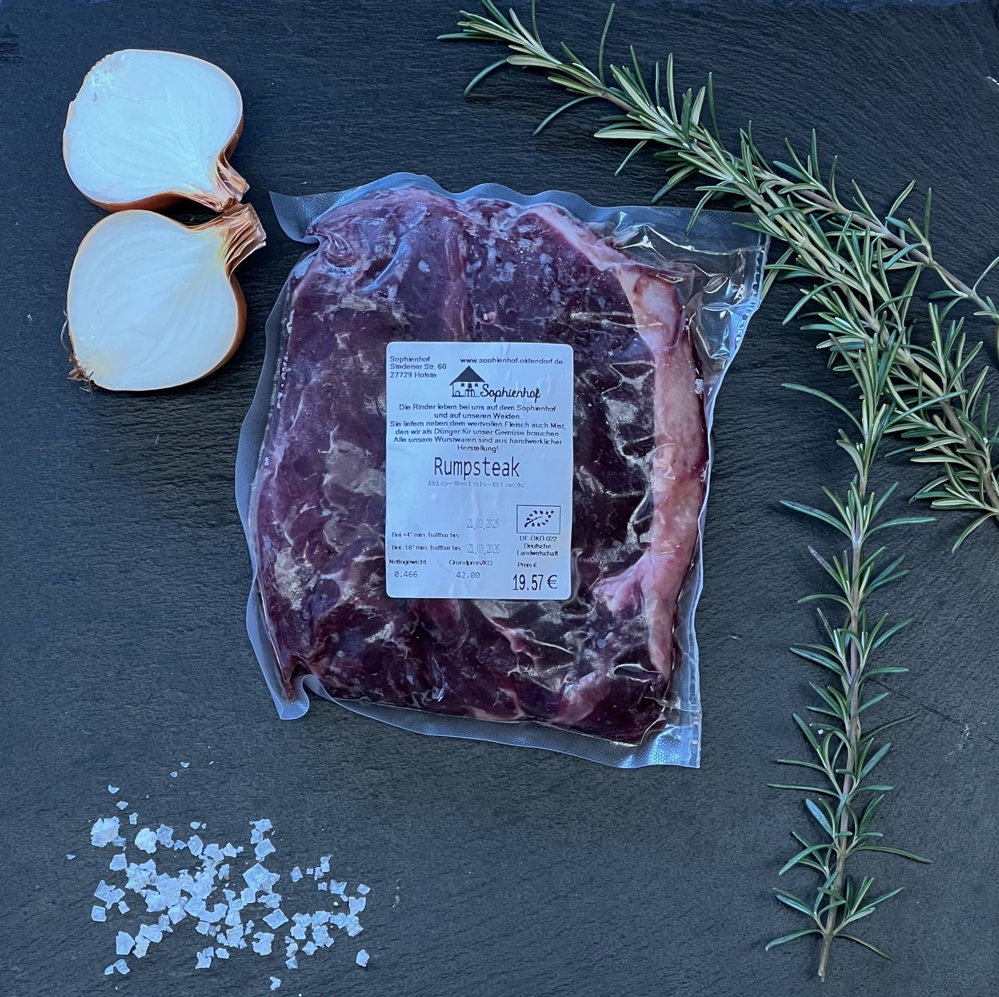 Bio Welsh Black Rumpsteak 2 Stücke (tiefgefroren) - wähle aus